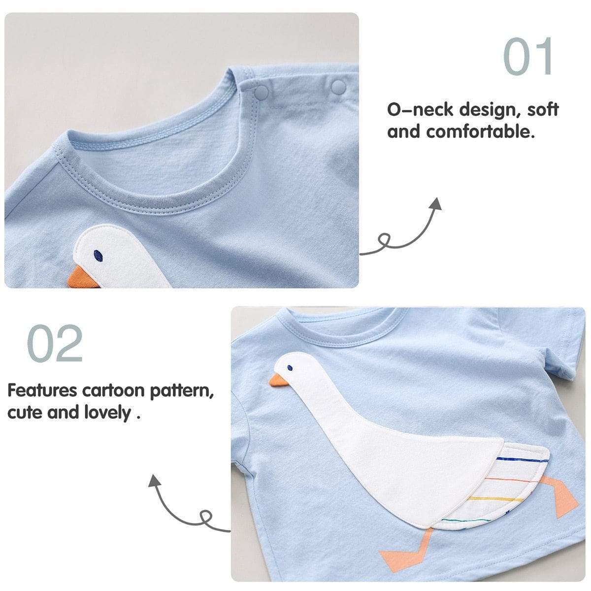 Boy's Clothing 2 Pcs Short Sleeve Outfit