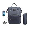 Diaper Bag Deep Blue USB All-In-One Diaper Bag with USB Port