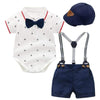Boy&#39;s Clothing Anchor Print Romper Outfit