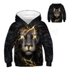 Boy&#39;s Clothing Black Lion / 13-14 Animal 3D Printed Hoodies