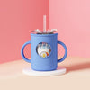 9 Anti-falling Baby Milk Cup With Straw Handdle