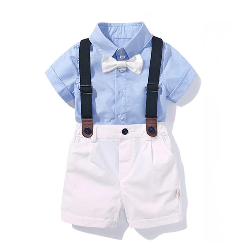 Boy's Clothing Baby Boy Plaid Bow Set