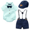 Boy&#39;s Clothing Baby Boy Suspender Outfit with Hat