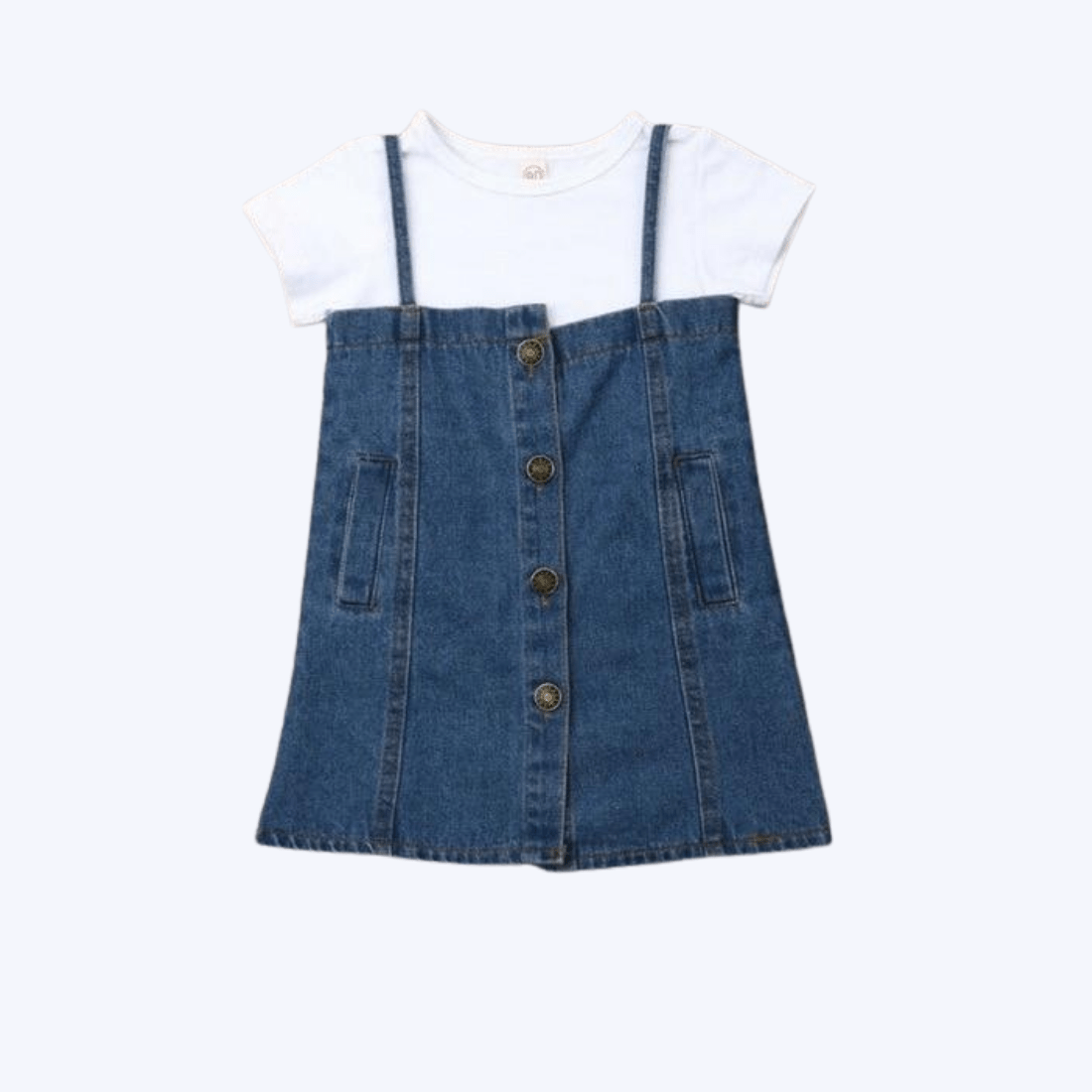 Girl's Clothing Baby Denim Dress Set
