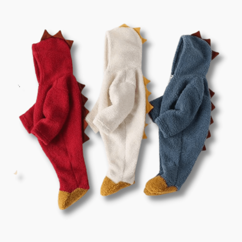 Boy's Clothing Baby Dinosaur Hooded Rompers