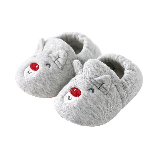 Gray / 5.31Inch Baby Girl Booties