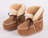 Shoes Camel / 12-18M Baby Leather Fur Boots