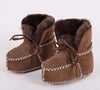 Shoes Coffee / 6-12M Baby Leather Fur Boots