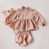 Girl&#39;s Clothing Pink Ruffles / 0-6M 60 Baby Long Sleeve Vintage Outfit