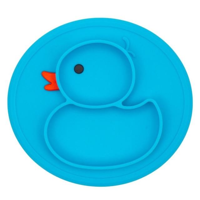 Accessories Blue Baby Plate Duck Dishes