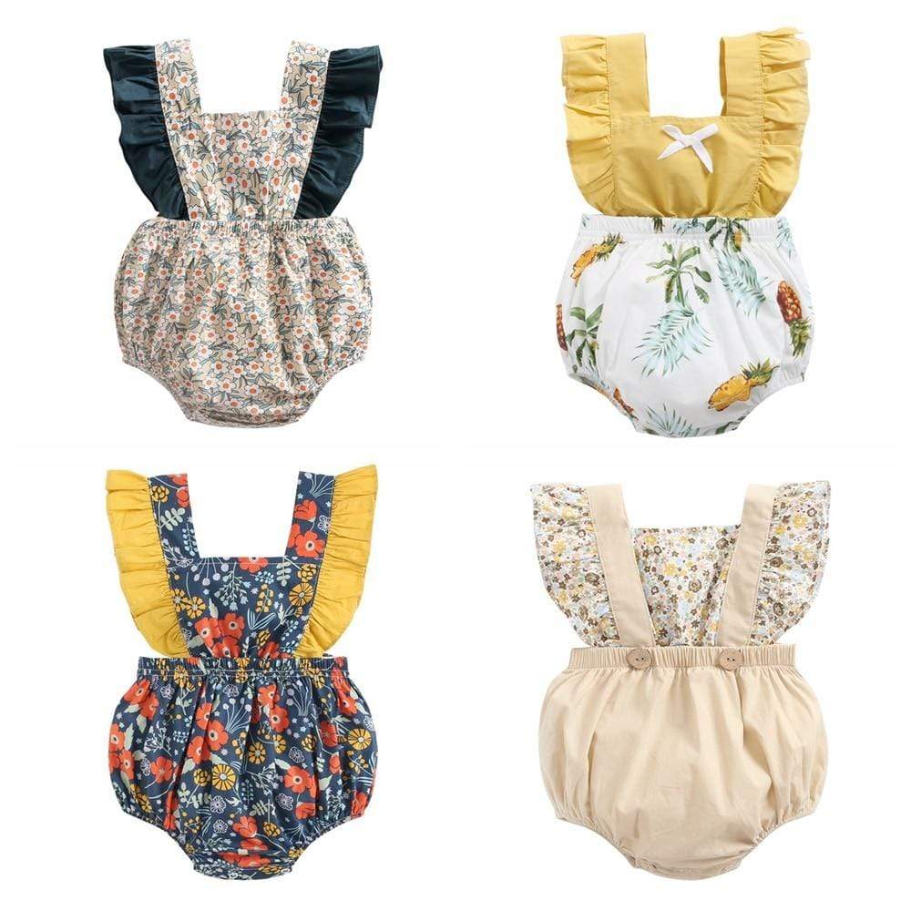 Girl's Clothing Flowers Rompers Clothes Girl