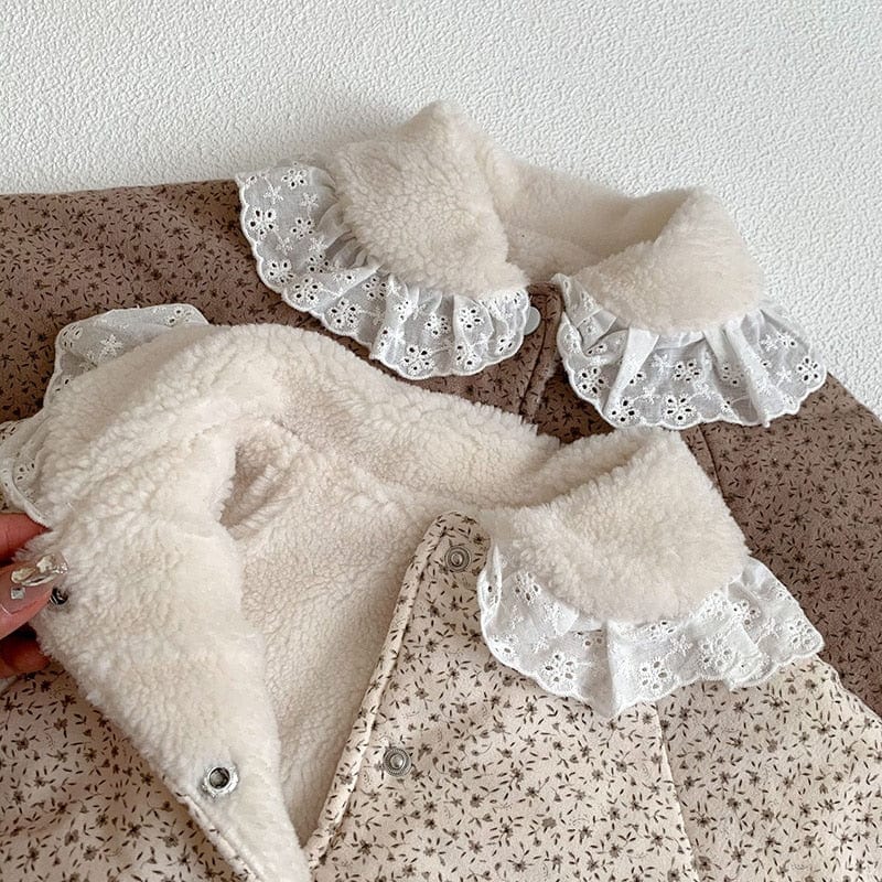 Baby Rompers Fur Lining