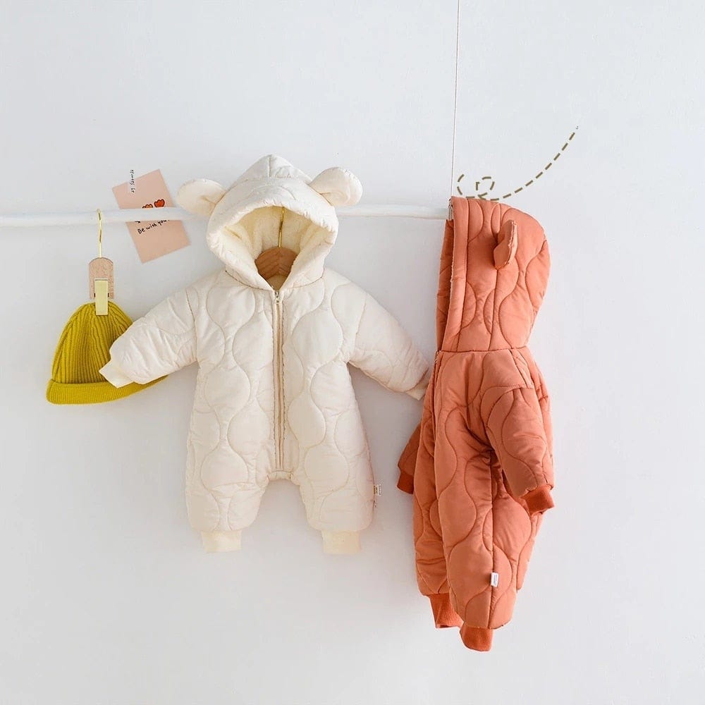 Bear Ear Baby Boys Romper