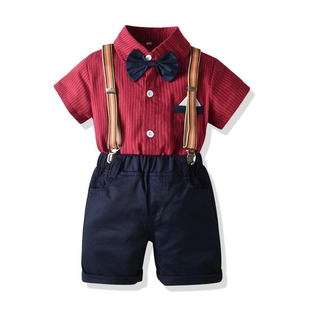 Boy's Clothing Bow Tie Summer Outfit