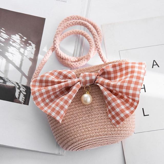 Accessories 18 Bowknot Straw Bag