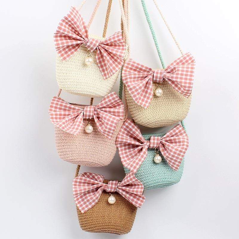 Accessories Bowknot Straw Bag