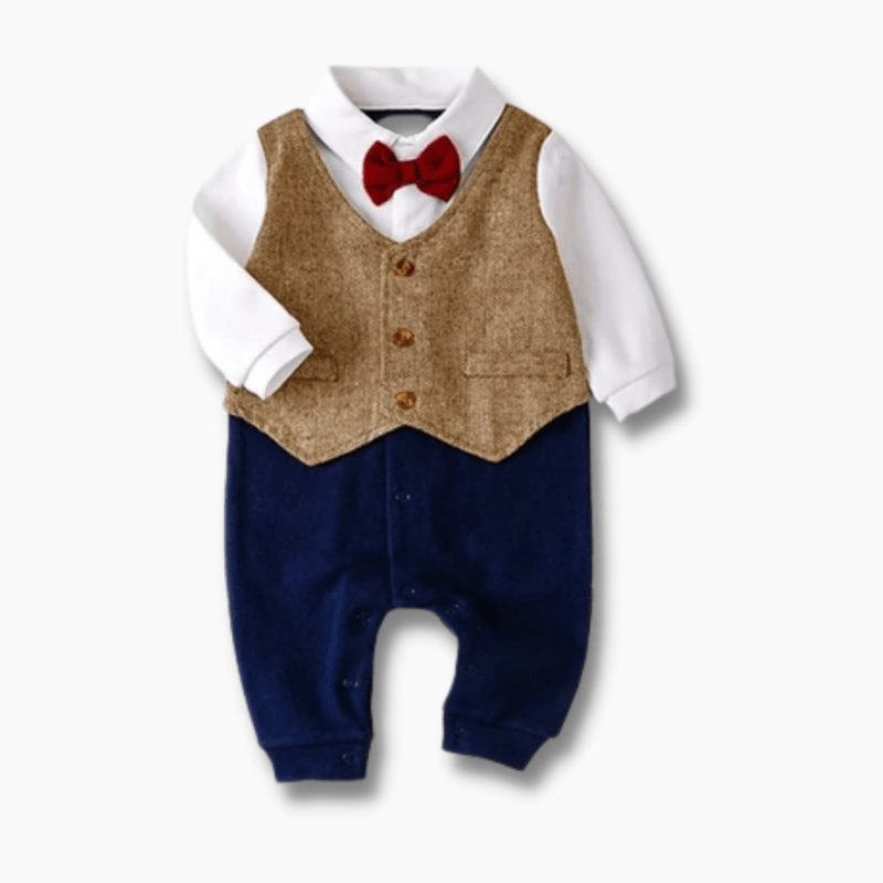 Boy's Clothing Bowtie Gentlemen Romper