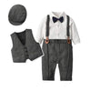 Boy&#39;s Clothing Dark gray set / 59 (3-6M) Boy Smart Set with Hat