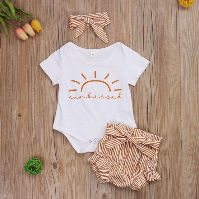 B / 24M Boys Girls Summer 3pcs Outfits