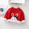 Girl&#39;s Clothing Red / 0-6M Bunny Embroidery Sweater
