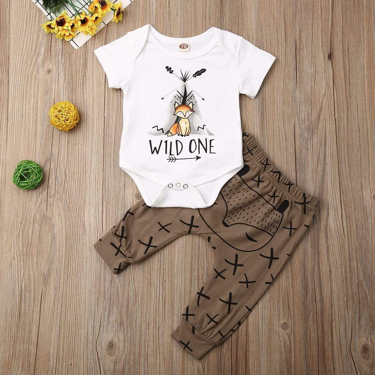 Girl's Clothing Cartoon Animal Print Romper