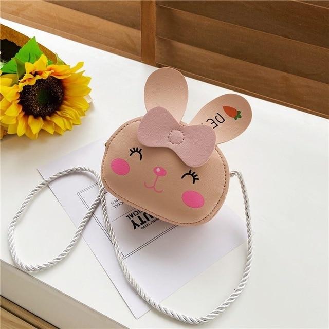 Pink Cartoon Animal Shoulder Bag