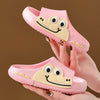 Pink / 24-25(insole 15cm) Cartoon Crocodile Children Slippers