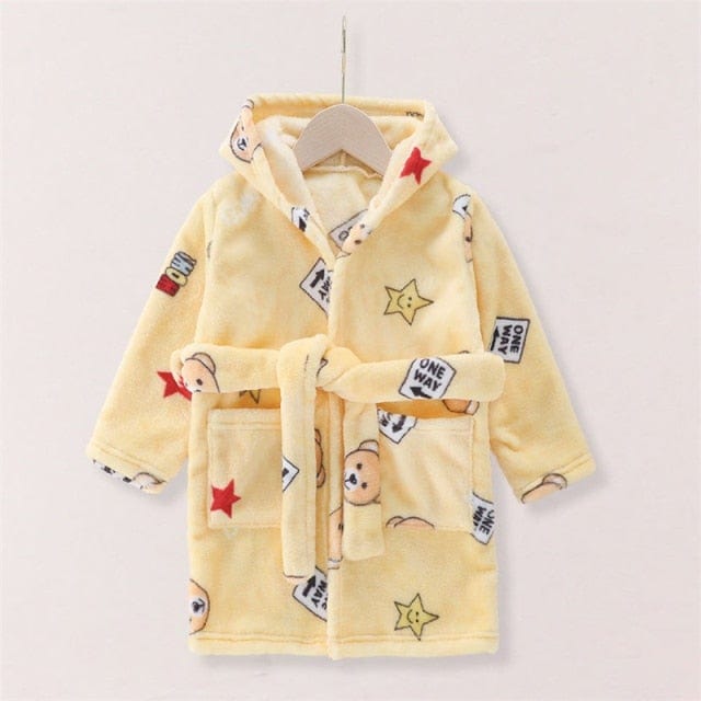 Bear Robe / 3T 90cm-100cm Cartoon Kid Bathrobe