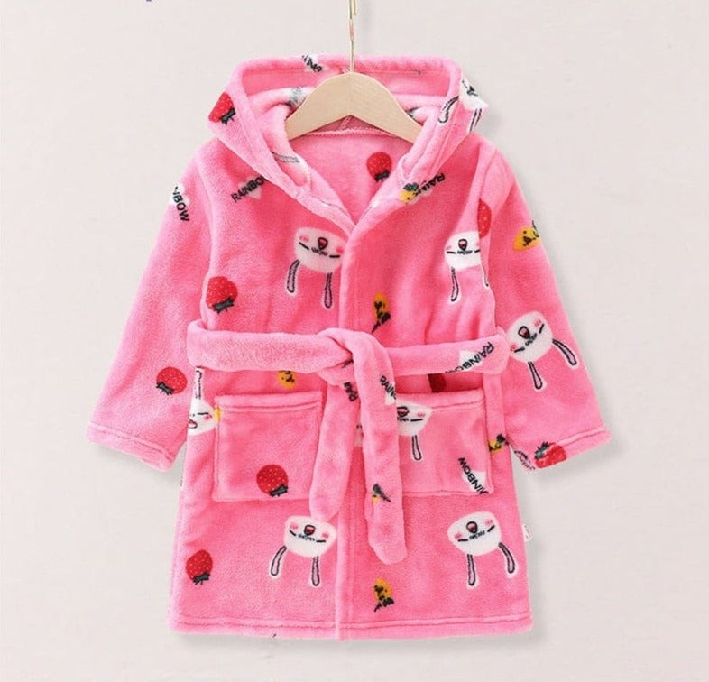Cartoon Kid Bathrobe