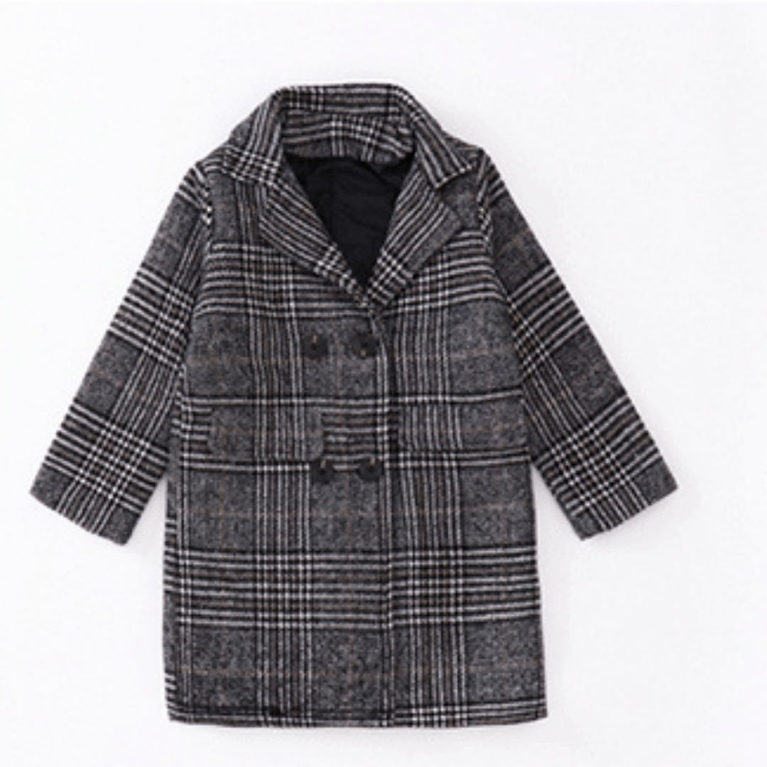 Girl's Clothing as show 2 / 12T Checked Warm Jacket