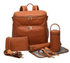 PU Leather Baby Nappy Diaper Bag