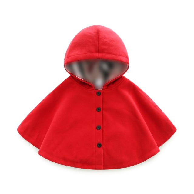 Girl's Clothing Red / 12-24M cotton hooded plaid style Coat