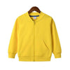 Boy&#39;s Clothing Yellow / 3T Cotton Zipper Solid Jacket