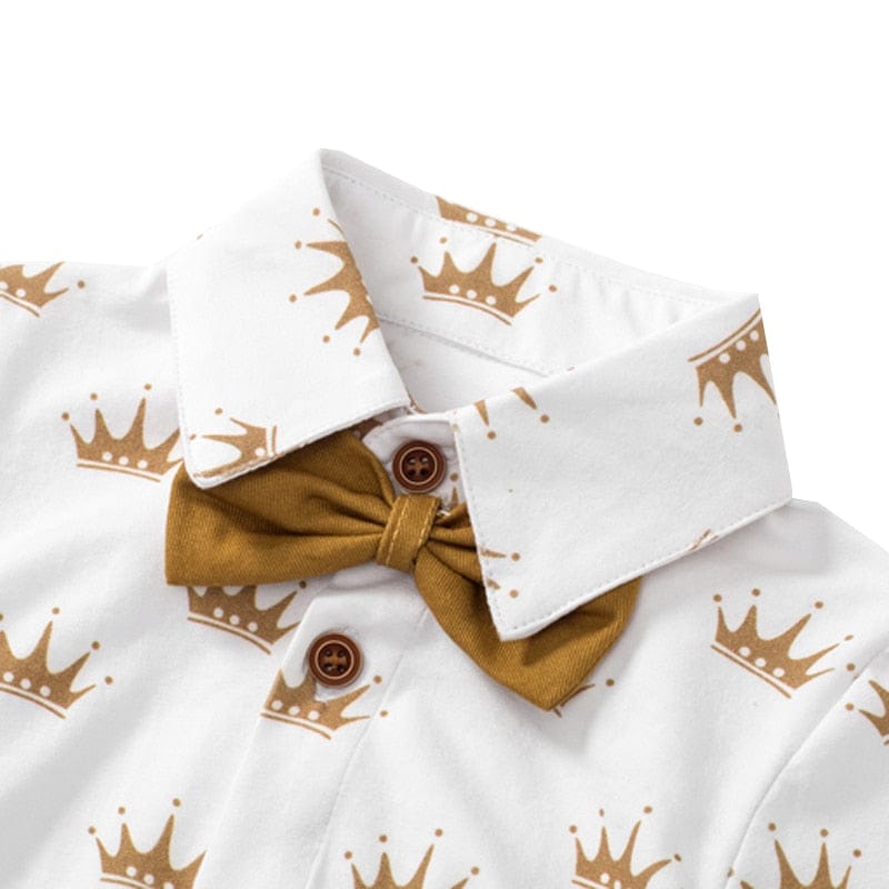 Crown Printed Boy Outfit