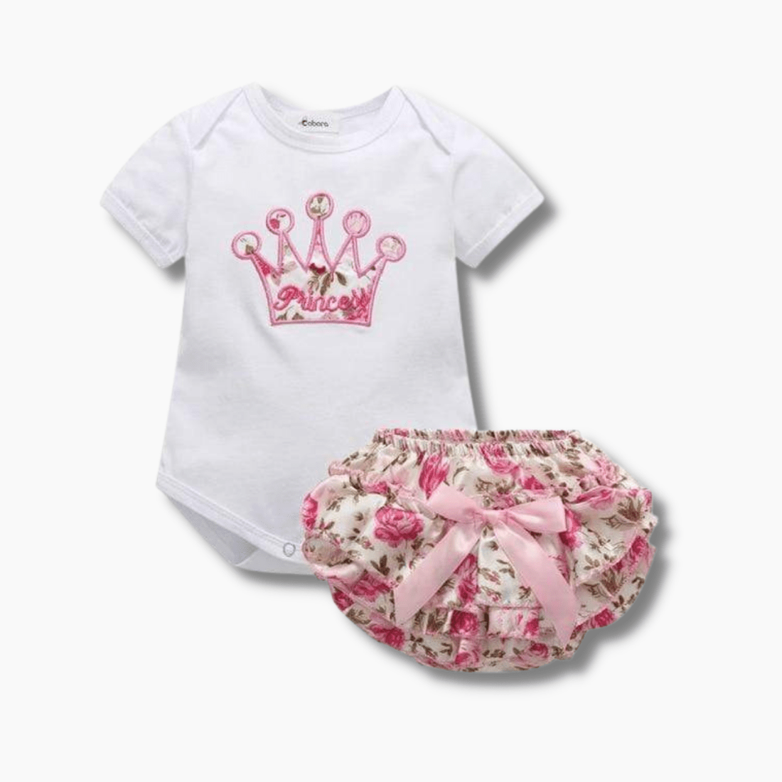 Girl's Clothing Crown Summer Romper With Shorts