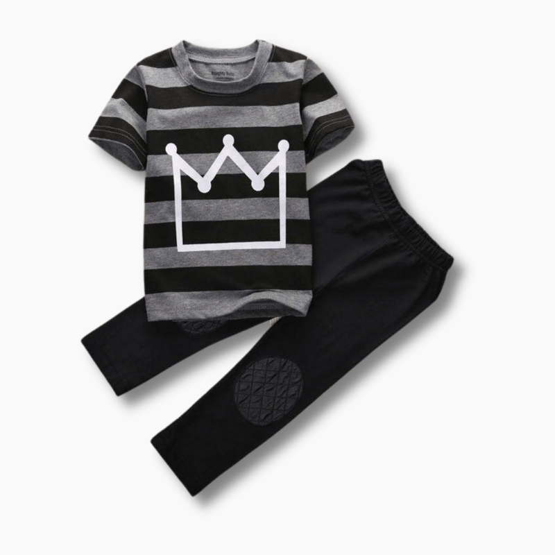 Boy's Clothing Crown T-Shirt Outfit