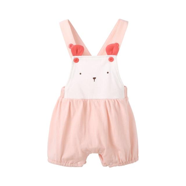 Boy's Clothing Pink Bear / 2-3T Cute Cartoon Overall