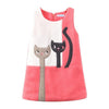Girl&#39;s Clothing Pink / 5T Cute Cats A-Lined Dress