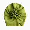 Green Cute Flower Baby Hat