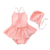 Pink / 2XL(110-120CM) Cute One Piece Bath Swimsuit