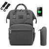 Diaper Bag TQ01-Dark gray-USB Daddy Diaper Backpack Bag