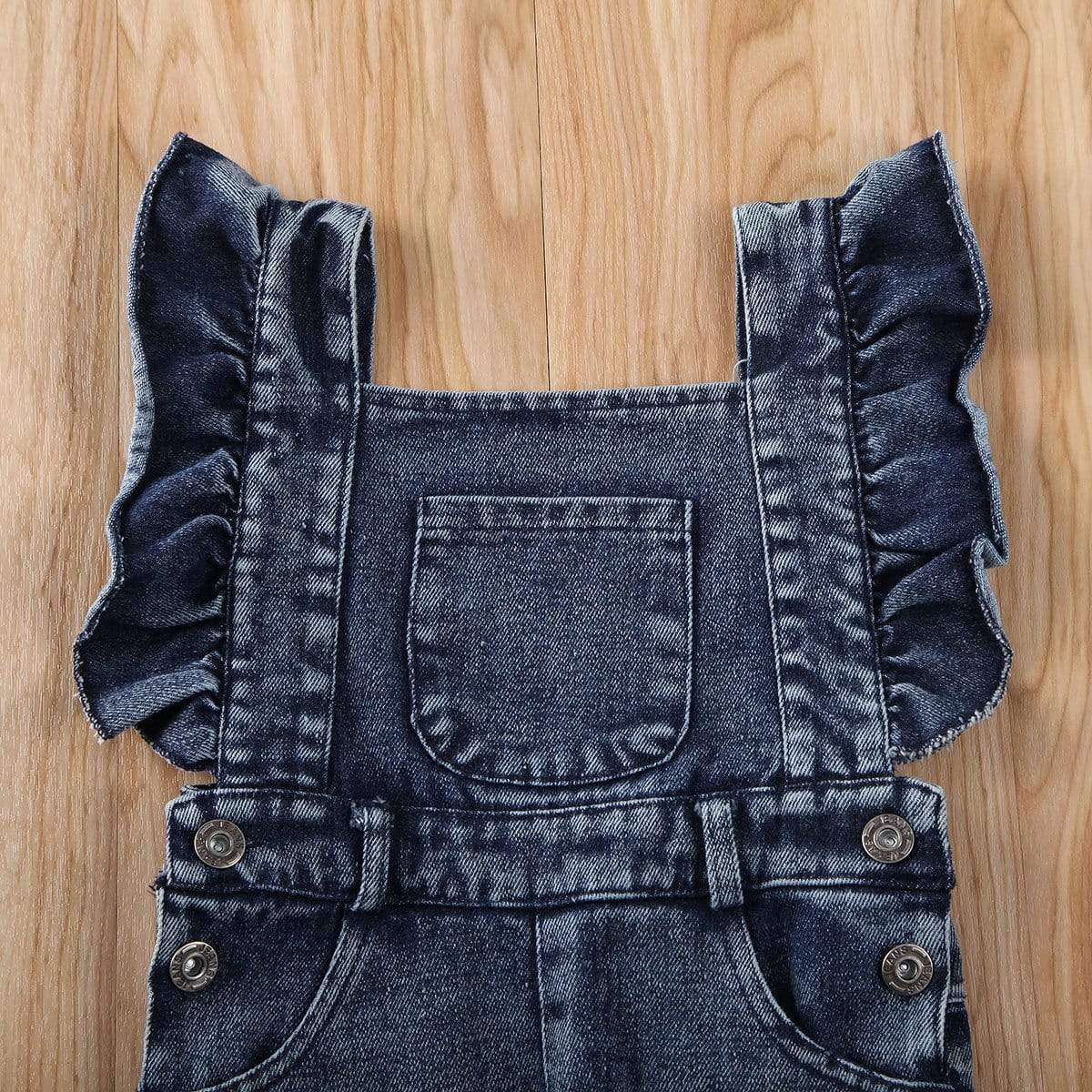 Girl's Clothing Denim Suspender Pants Outfit
