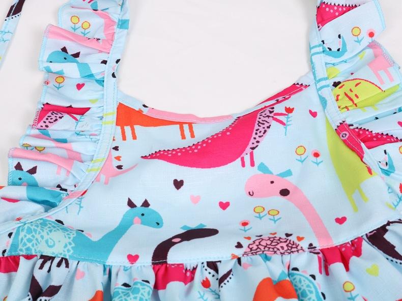 Girl's Clothing Dinosaur Animal Pattern Dress