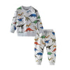 9010 7076 same photo / 24M SAILEROAD Dinosaur Print Costumes for Boys Long Sleeve Outfits Autumn Two-piece Toddler Boy Clothing Sets Cotton Clothes Set