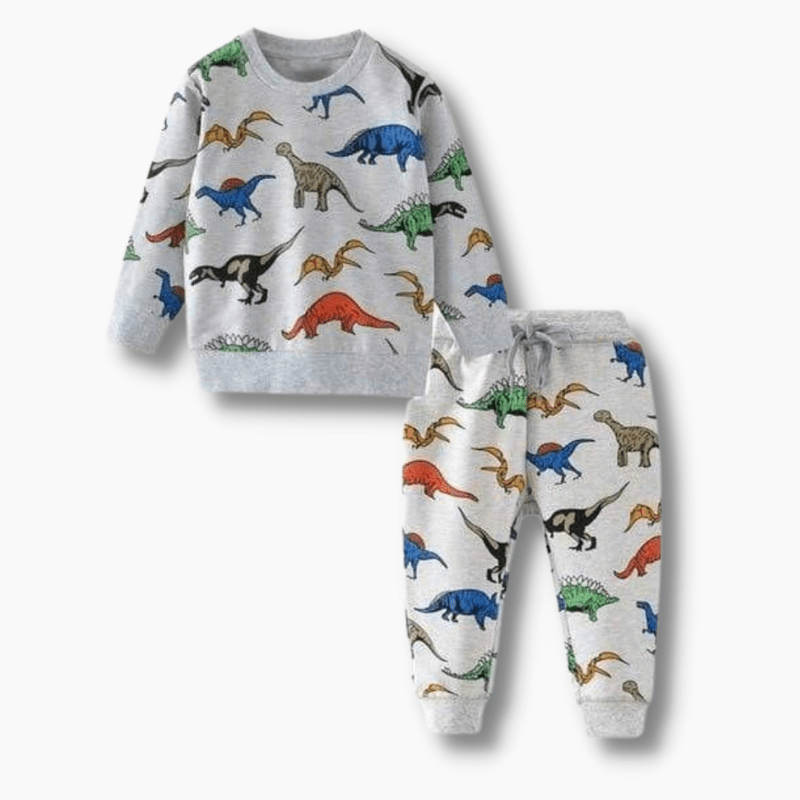 Boy's Clothing Dinosaur Print Pajamas