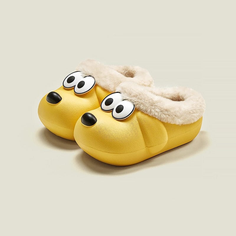 yellow / Insole Length 17cm Dog Slippers