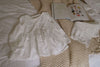 White / XS Height 85-95cm Embroidered Turndown Collar Pajama Sets