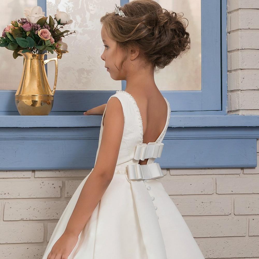 Girl's Clothing Fancy Pearls Flower Girl Dresses