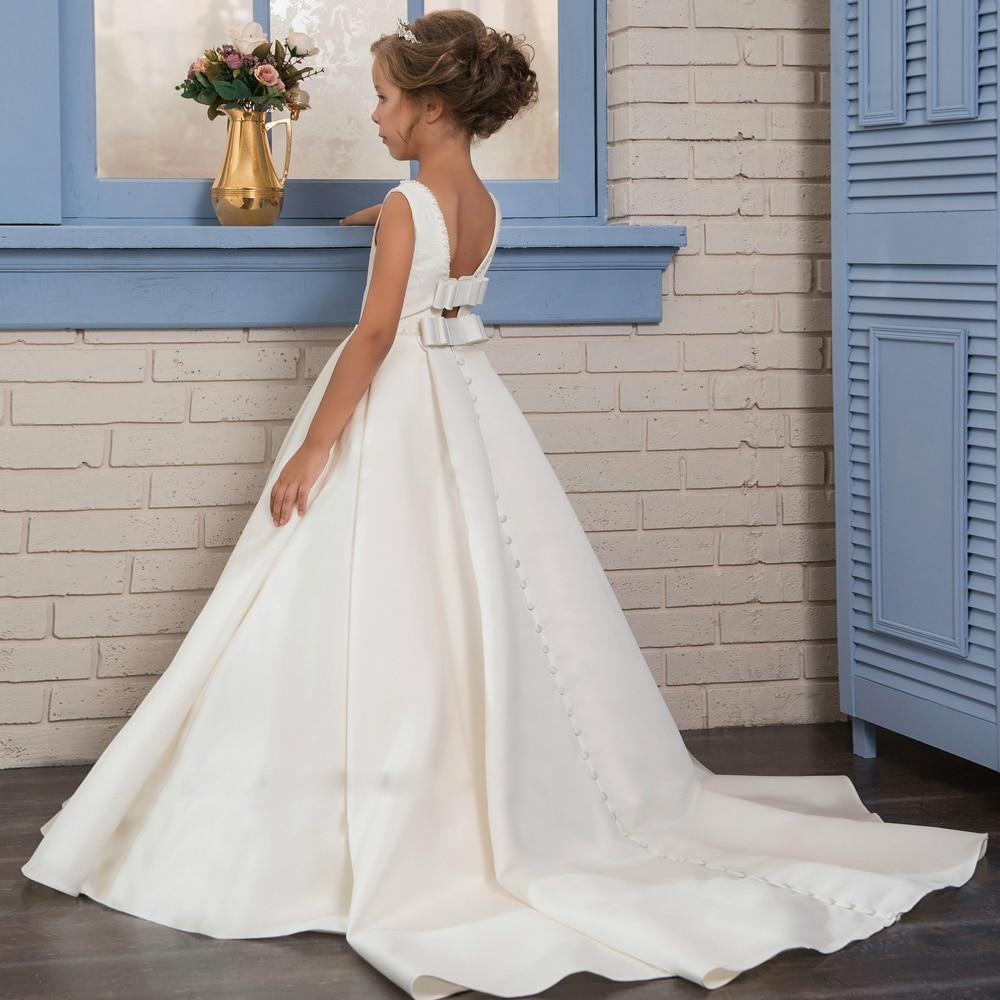 Girl's Clothing Fancy Pearls Flower Girl Dresses