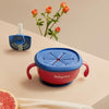 Accessories Red Feeding Bowl with Straw Tableware